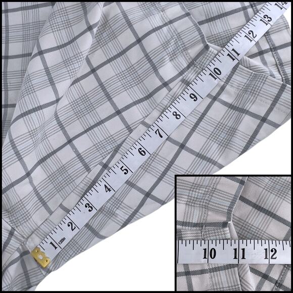 Quicksilver Estilo Plaid Shorts Chino Relaxed Grey Plaid Size 40 - Picture 13 of 15